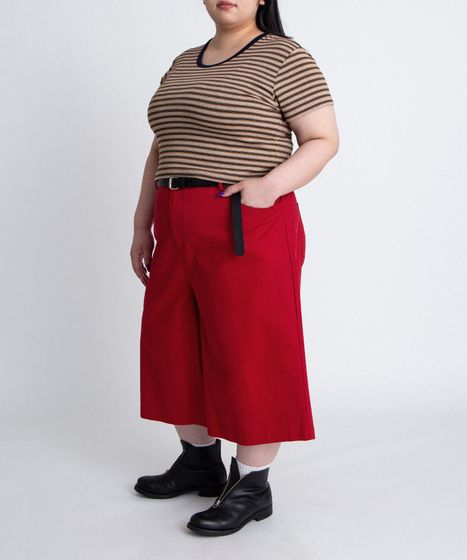 ボーダーUネックトップス[商品：PN26SS-026] - PUNYUS Online Store