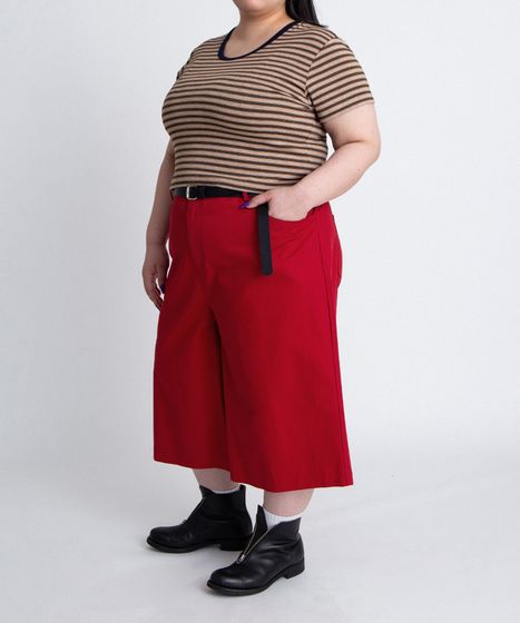 ボーダーUネックトップス[商品：PN26SS-026] - PUNYUS Online Store
