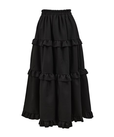 フリルティアードロングスカート[商品：PN26SS-027] - PUNYUS Online