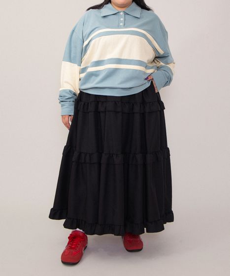 フリルティアードロングスカート[商品：PN26SS-027] - PUNYUS Online