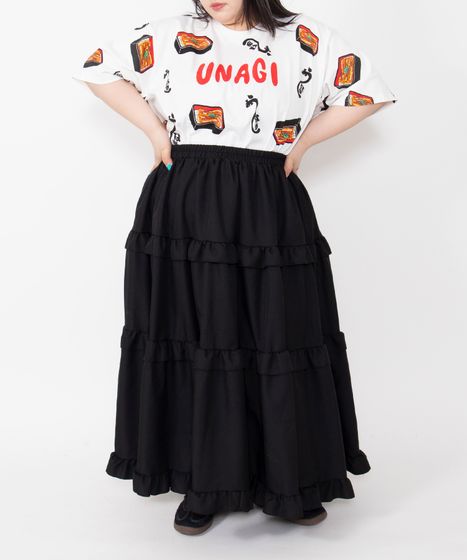 フリルティアードロングスカート[商品：PN26SS-027] - PUNYUS Online