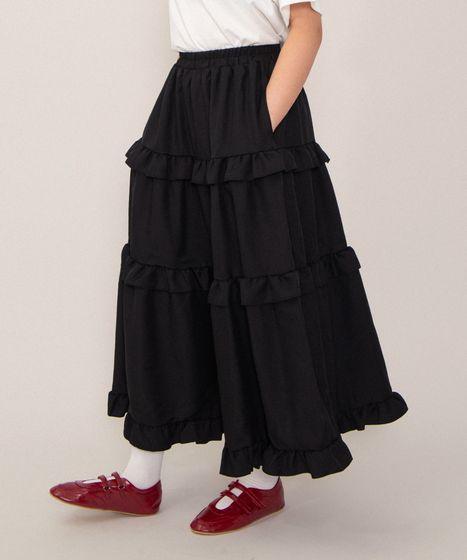 フリルティアードロングスカート[商品：PN26SS-027] - PUNYUS Online