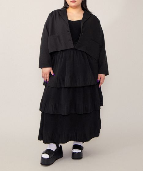 プリーツティアードロングスカート[商品：PN26SS-028] - PUNYUS Online