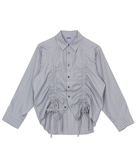 ANIECA ドロストストライプシャツ ドロストストライプシャツ[商品：PN26SS-029] - PUNYUS Online Store