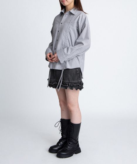 ドロストストライプシャツ[商品：PN26SS-029] - PUNYUS Online Store