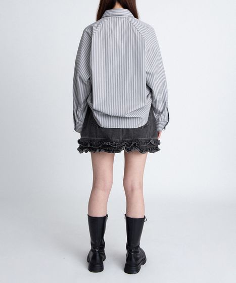 ドロストストライプシャツ[商品：PN26SS-029] - PUNYUS Online Store