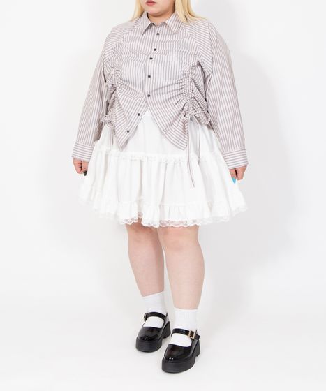 ドロストストライプシャツ[商品：PN26SS-029] - PUNYUS Online Store