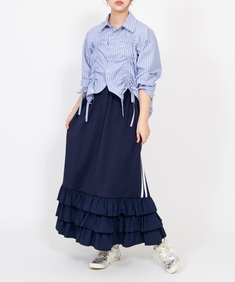 ドロストストライプシャツ[商品：PN26SS-029] - PUNYUS Online Store