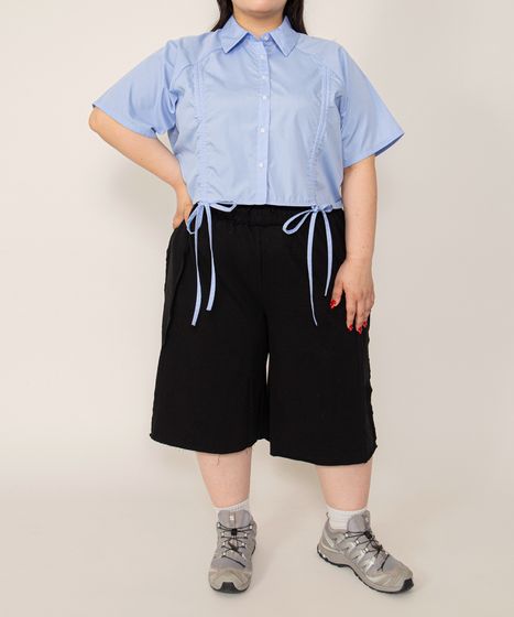 26号　トロトロト クロップド丈ドロストシャツ[商品：PN26SS-030] - PUNYUS Online Store