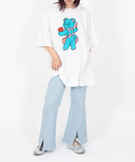 新品 プニュズ Tシャツ ベアプリントビッグT PUNYUS ベア 熊 菱沼彩子 PUNYUS - 新品 プニュズ Tシャツ ベアプリントビッグT PUNYUS ベア 熊