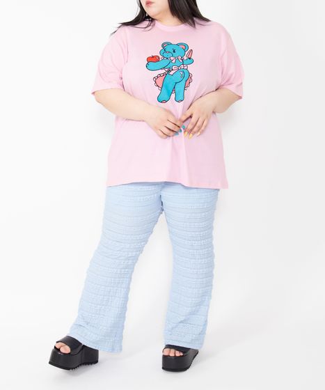 DHC 青 ピンク TORRES 9 シャツ ベアプリントTシャツ[商品：PN26SS-031] - PUNYUS Online Store / 公式通販