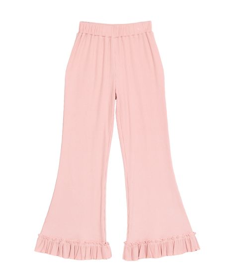 リブフレアフリルパンツ[商品：PN26SS-034] - PUNYUS Online Store