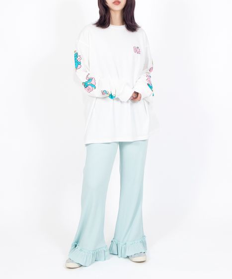 リブフレアフリルパンツ[商品：PN26SS-034] - PUNYUS Online Store