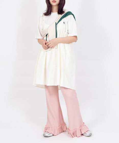 リブフレアフリルパンツ[商品：PN26SS-034] - PUNYUS Online Store