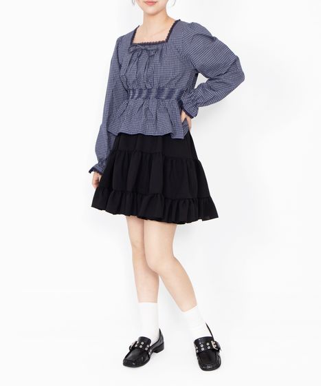 ティアードミニスカート[商品：PN26SS-035] - PUNYUS Online Store
