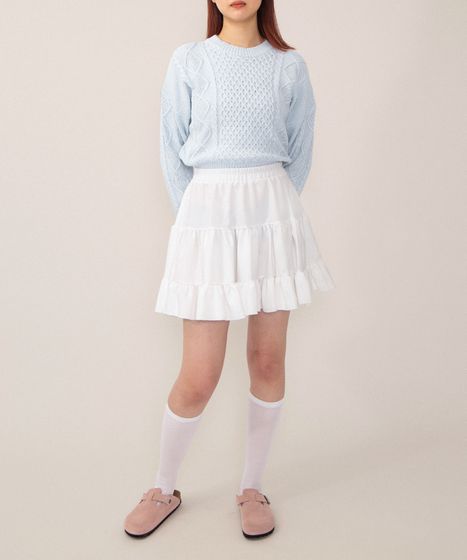 ティアードミニスカート[商品：PN26SS-035] - PUNYUS Online Store