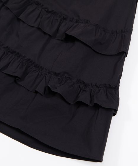 アシンメトリーフリルロングスカート[商品：PN26SS-036] - PUNYUS