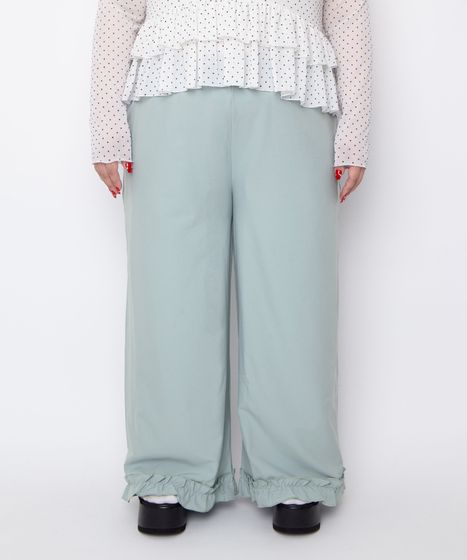 フリルフレアスラックスパンツ[商品：PN26SS-039] - PUNYUS Online