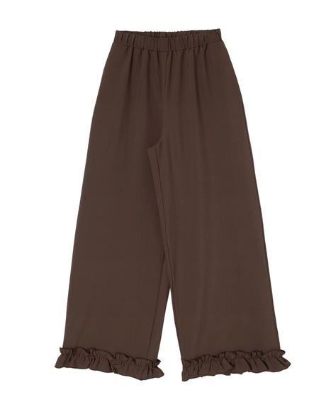 フリルフレアスラックスパンツ[商品：PN26SS-039] - PUNYUS Online