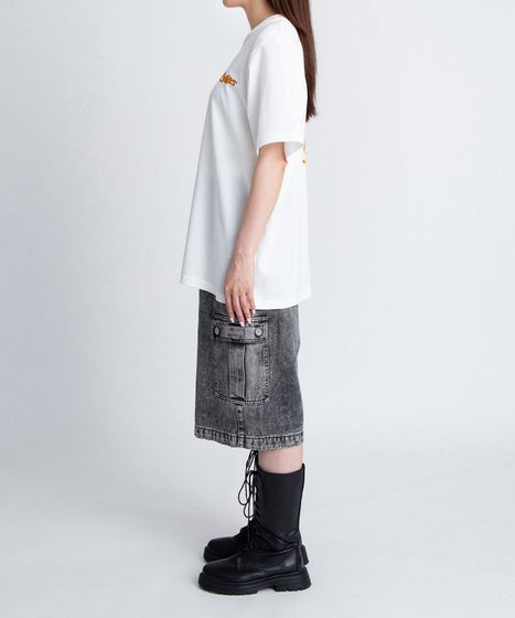 デニムカーゴハーフパンツ[商品：PN26SS-040] - PUNYUS Online Store