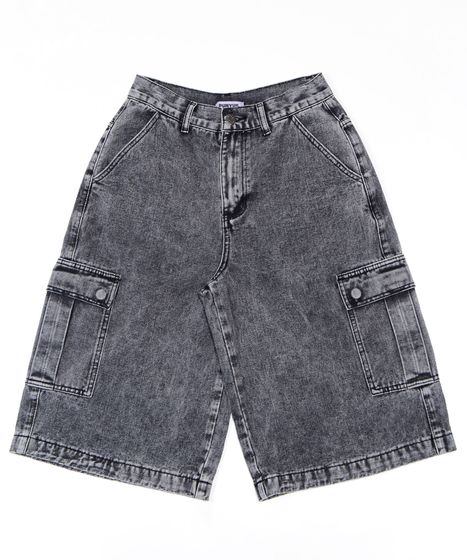 デニムカーゴハーフパンツ[商品：PN26SS-040] - PUNYUS Online Store