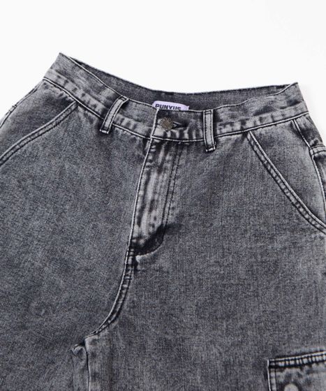 デニムカーゴハーフパンツ[商品：PN26SS-040] - PUNYUS Online Store