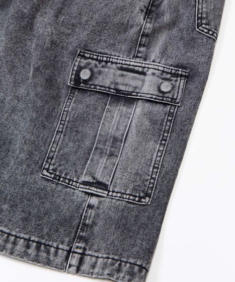 デニムカーゴハーフパンツ[商品：PN26SS-040] - PUNYUS Online Store