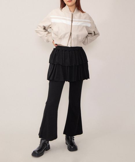 フリルレイヤードフレアパンツ[商品：PN26SS-042] - PUNYUS Online