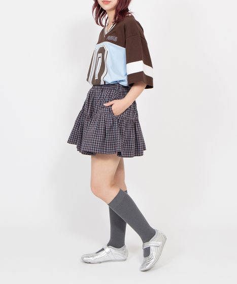 チェックティアードミニスカート[商品：PN26SS-043] - PUNYUS Online