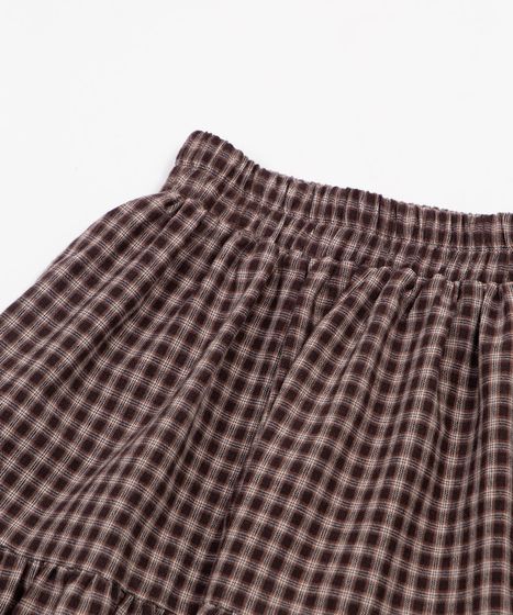 チェックティアードミニスカート[商品：PN26SS-043] - PUNYUS Online