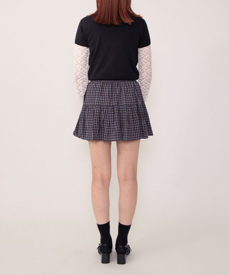 チェックティアードミニスカート[商品：PN26SS-043] - PUNYUS Online