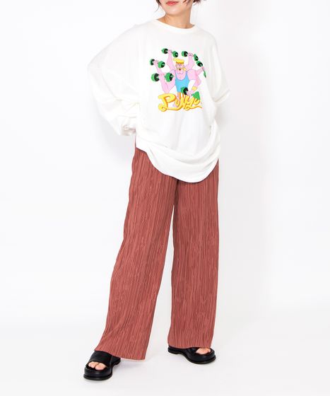 セルフカットプリーツパンツ[商品：PN26SS-045] - PUNYUS Online Store