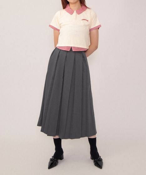 ボックスプリーツロングスカート[商品：PN26SS-047] - PUNYUS Online