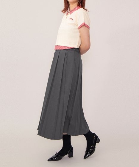 ボックスプリーツロングスカート[商品：PN26SS-047] - PUNYUS Online