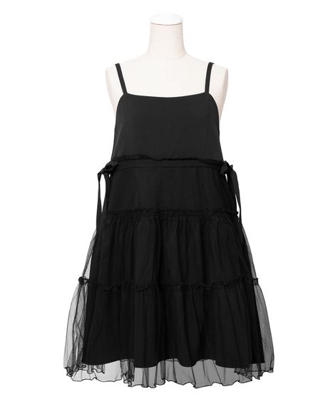 チュールレイヤードキャミワンピース[商品：PN26SS-049] - PUNYUS