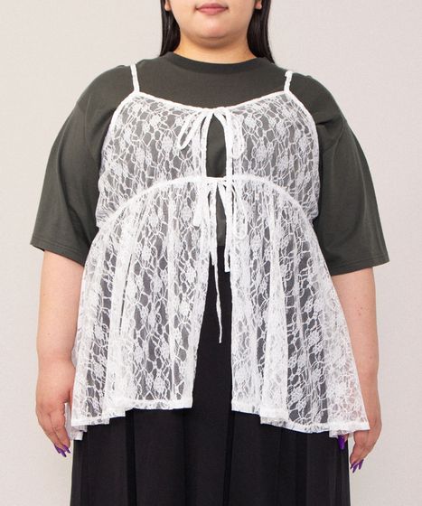2WAYレースキャミチュニック[商品：PN26SS-050] - PUNYUS Online Store