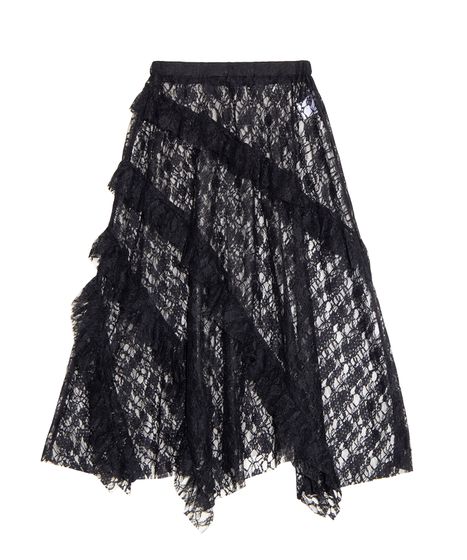 レースレイヤードスカート[商品：PN26SS-051] - PUNYUS Online Store