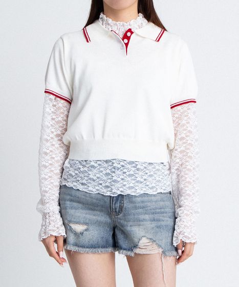 半袖ポロニット[商品：PN26SS-052] - PUNYUS Online Store / 公式通販