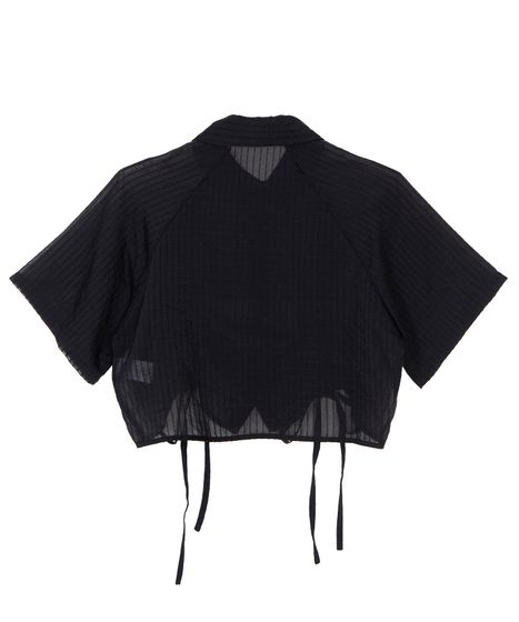 シアークロップド丈ドロストシャツ[商品：PN26SS-053] - PUNYUS Online
