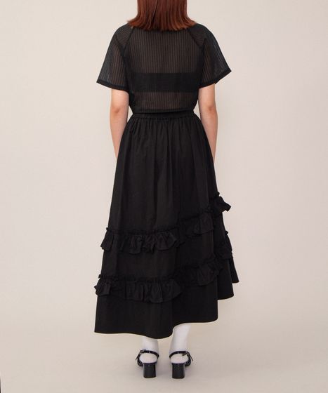 シアークロップド丈ドロストシャツ[商品：PN26SS-053] - PUNYUS Online