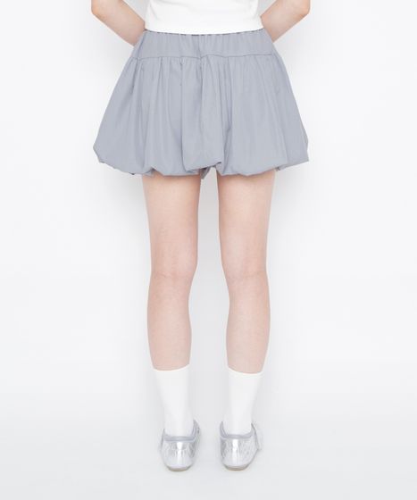 フロントリボンバルーンミニスカート[商品：PN26SS-063] - PUNYUS