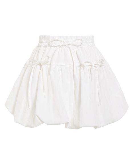 フロントリボンバルーンミニスカート[商品：PN26SS-063] - PUNYUS