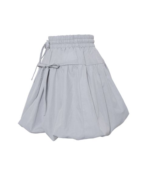 フロントリボンバルーンミニスカート[商品：PN26SS-063] - PUNYUS