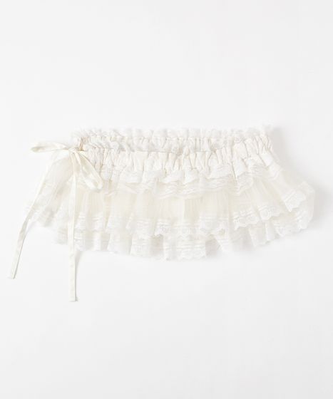 レースレイヤードミニスカート[商品：PN26SS-064] - PUNYUS Online