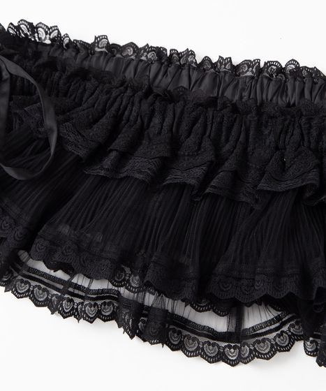 レースレイヤードミニスカート[商品：PN26SS-064] - PUNYUS Online