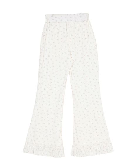花柄リブフレアフリルパンツ[商品：PN26SS-065] - PUNYUS Online Store