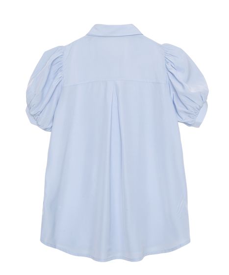 半袖リボン付きブラウス[商品：PN26SS-066] - PUNYUS Online Store