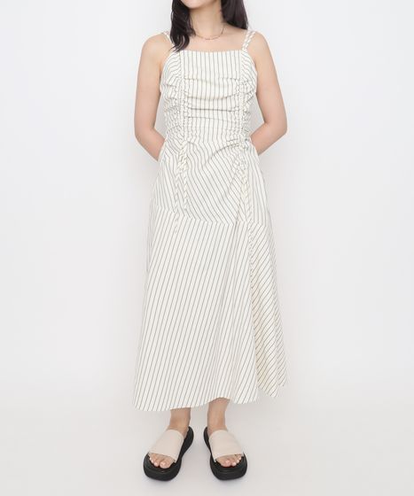 ストライプシャーリングキャミワンピース[商品：PN26SS-068] - PUNYUS