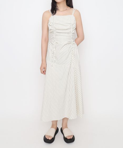 ストライプシャーリングキャミワンピース[商品：PN26SS-068] - PUNYUS