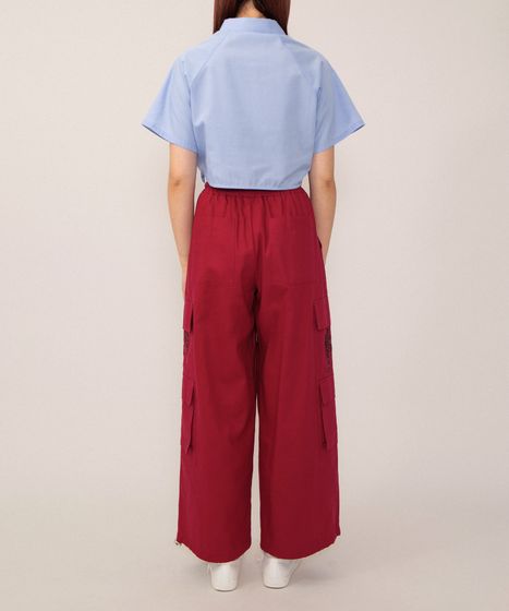 パンサー刺繍ワイドカーゴパンツ[商品：PN26SS-071] - PUNYUS Online